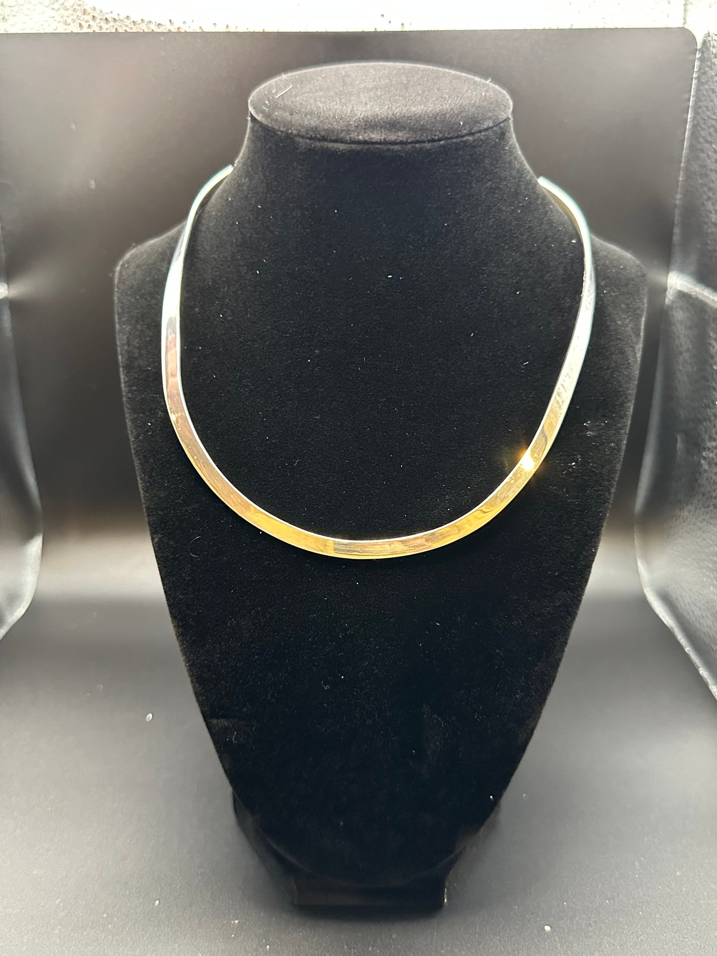 Solid mexican silver necklace