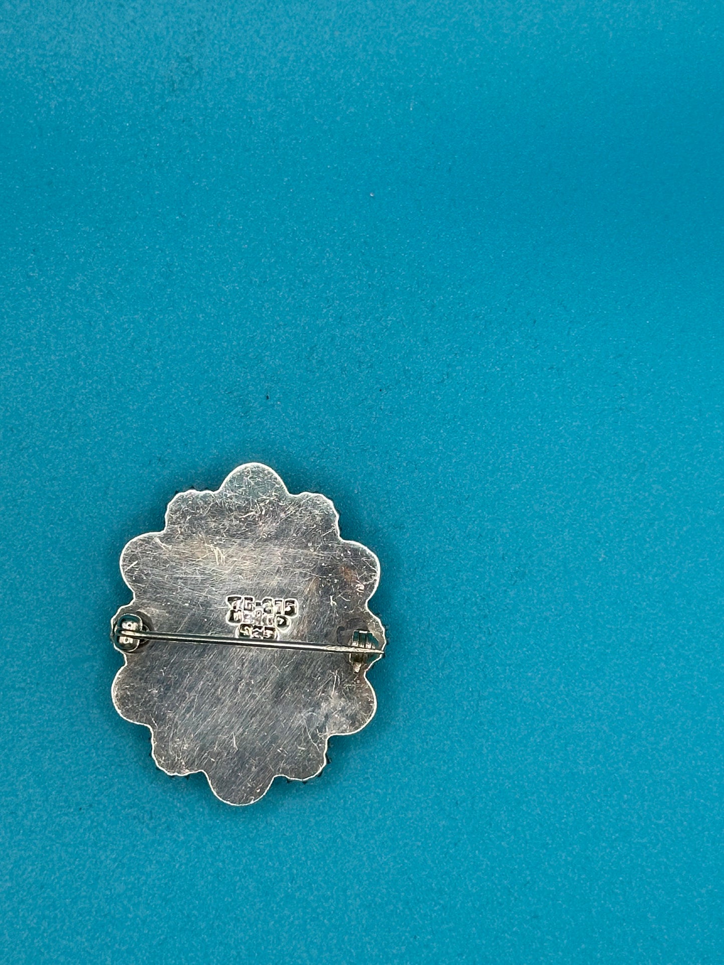 Vintage sterling silver and carnelian brooch/pendant