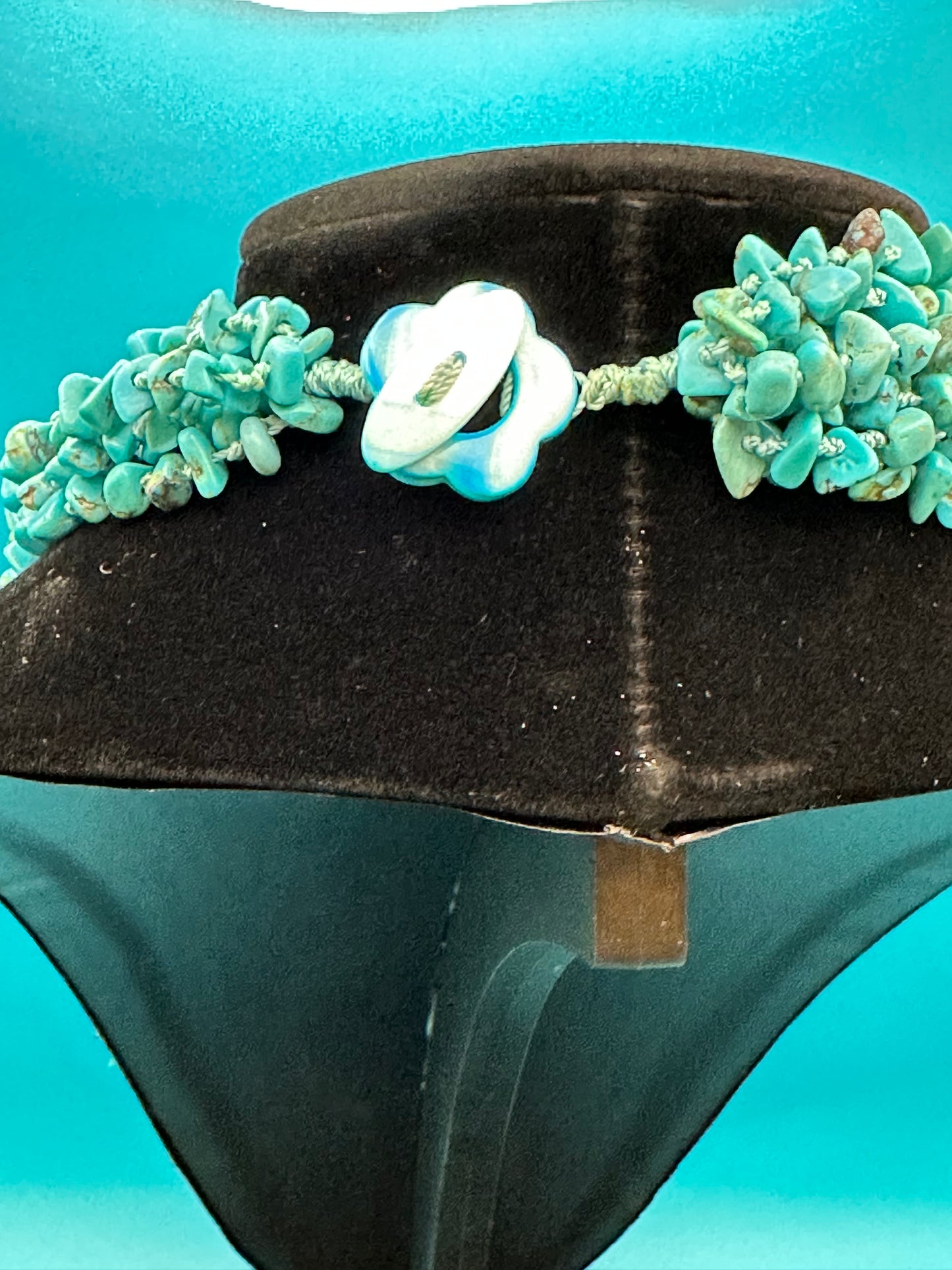 Turquoise cascade necklace