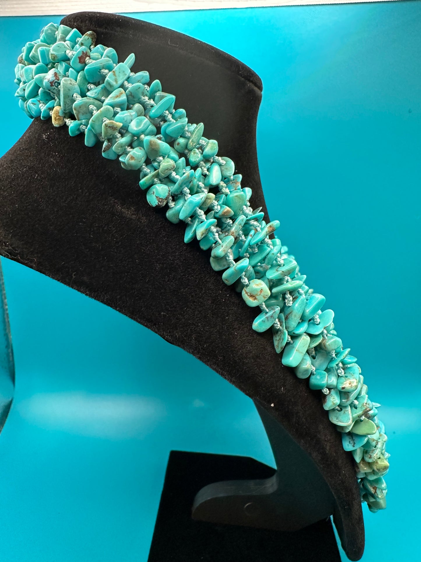Turquoise cascade necklace