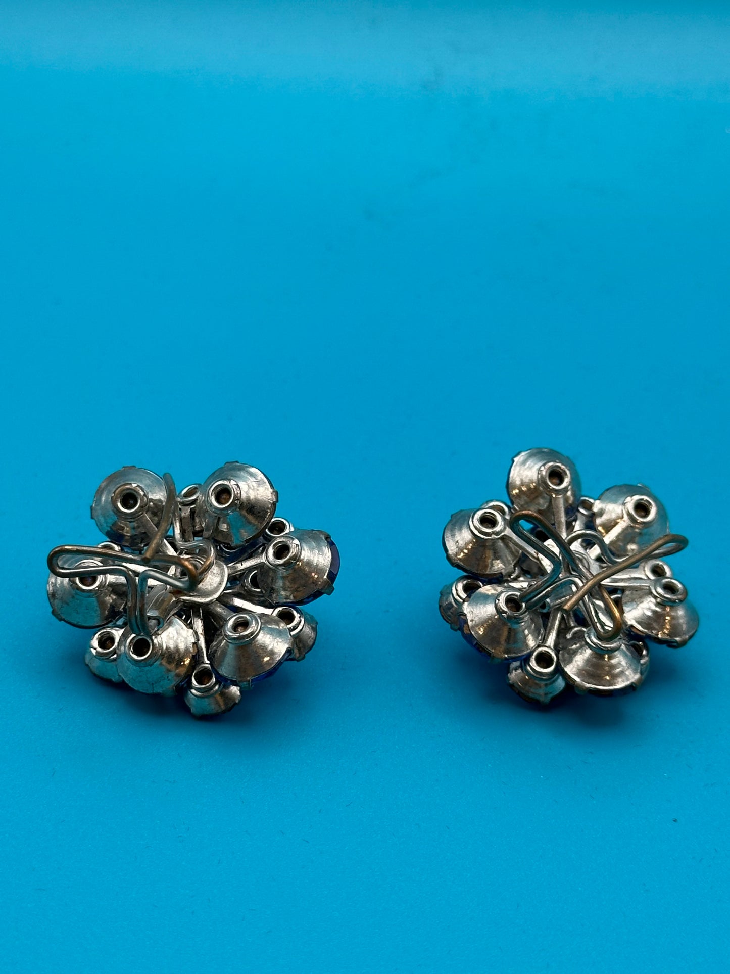 Mid-century crystal earrings