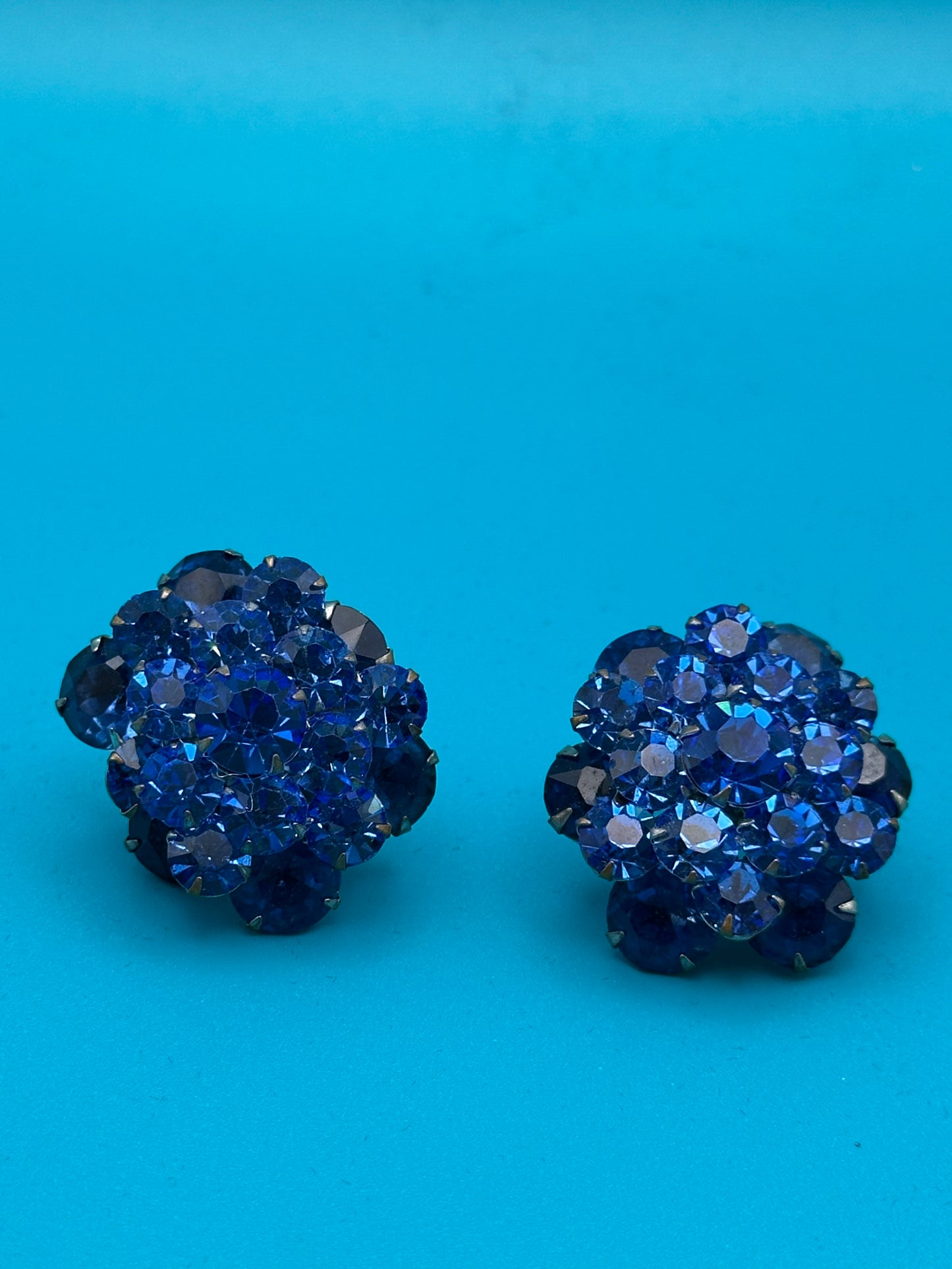 Mid-century crystal earrings