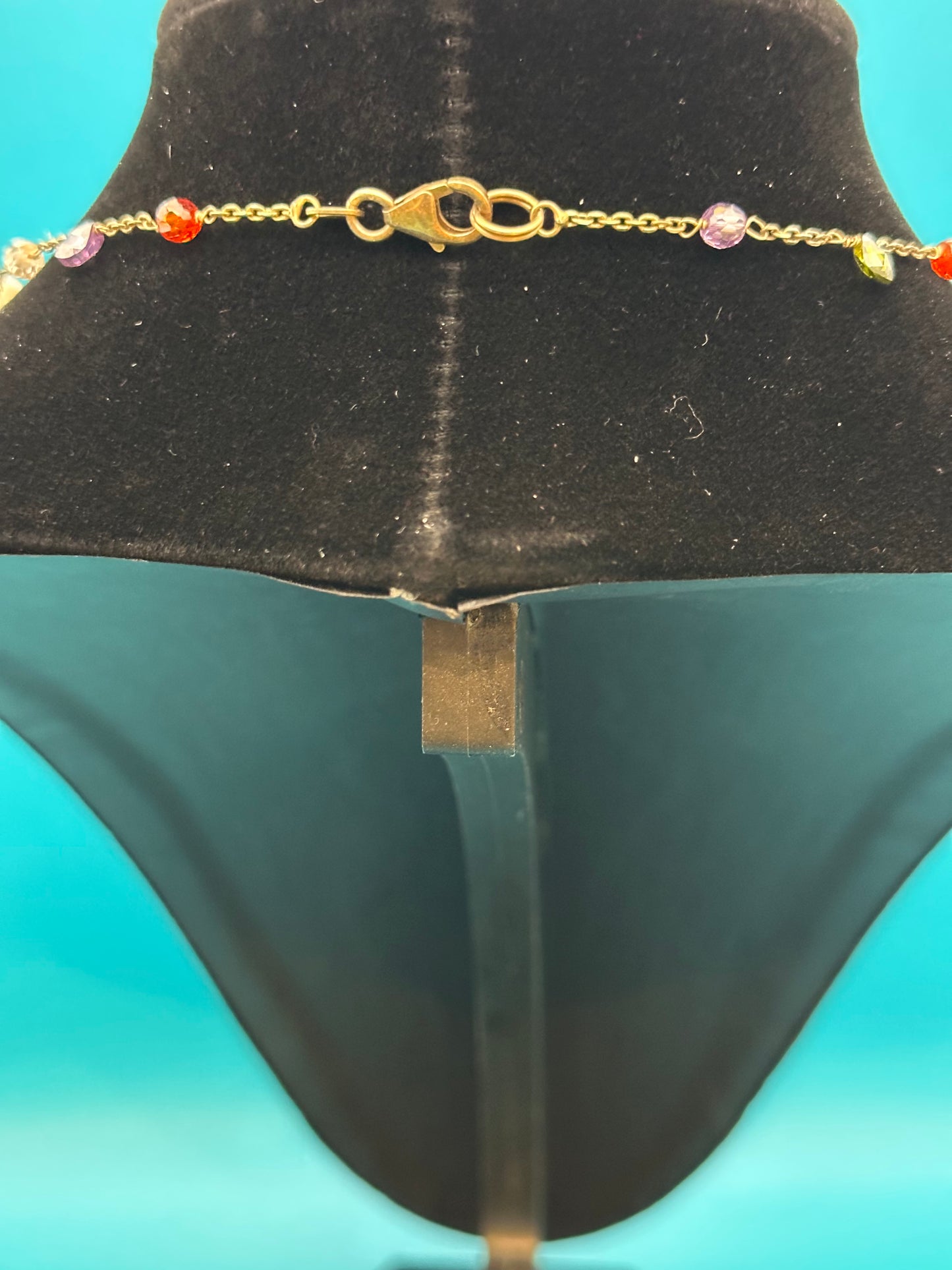 Simulated pearl, semi-precious stone, and gold Marco Bicego look-alike