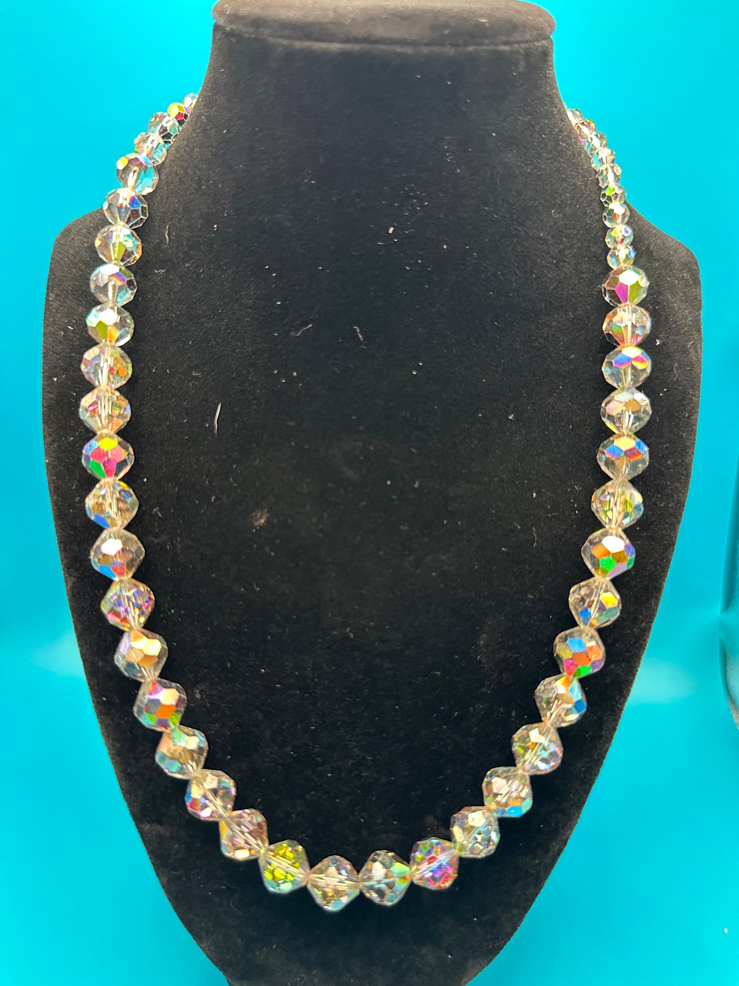 Beautiful aurora borealis necklace