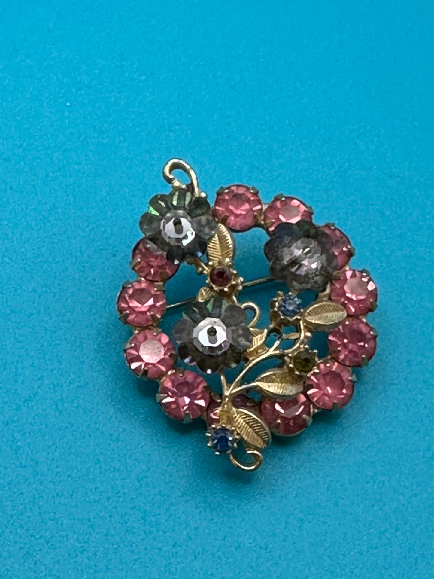 Delicate vintage flower brooch