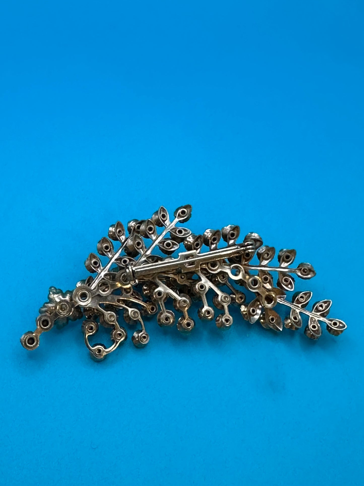 Vintage crystal spray brooch