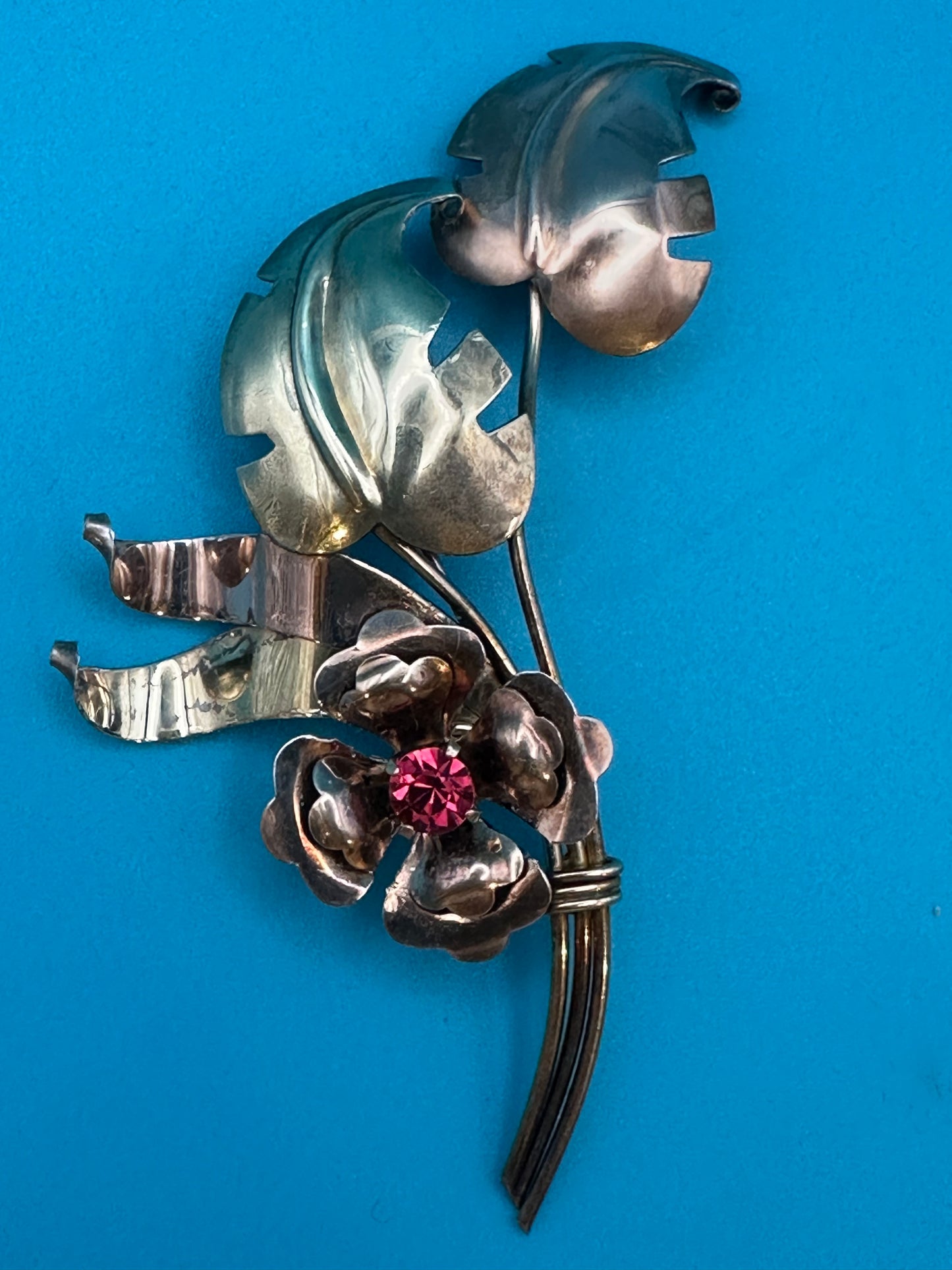 Vintage Harry Iskin flower brooch