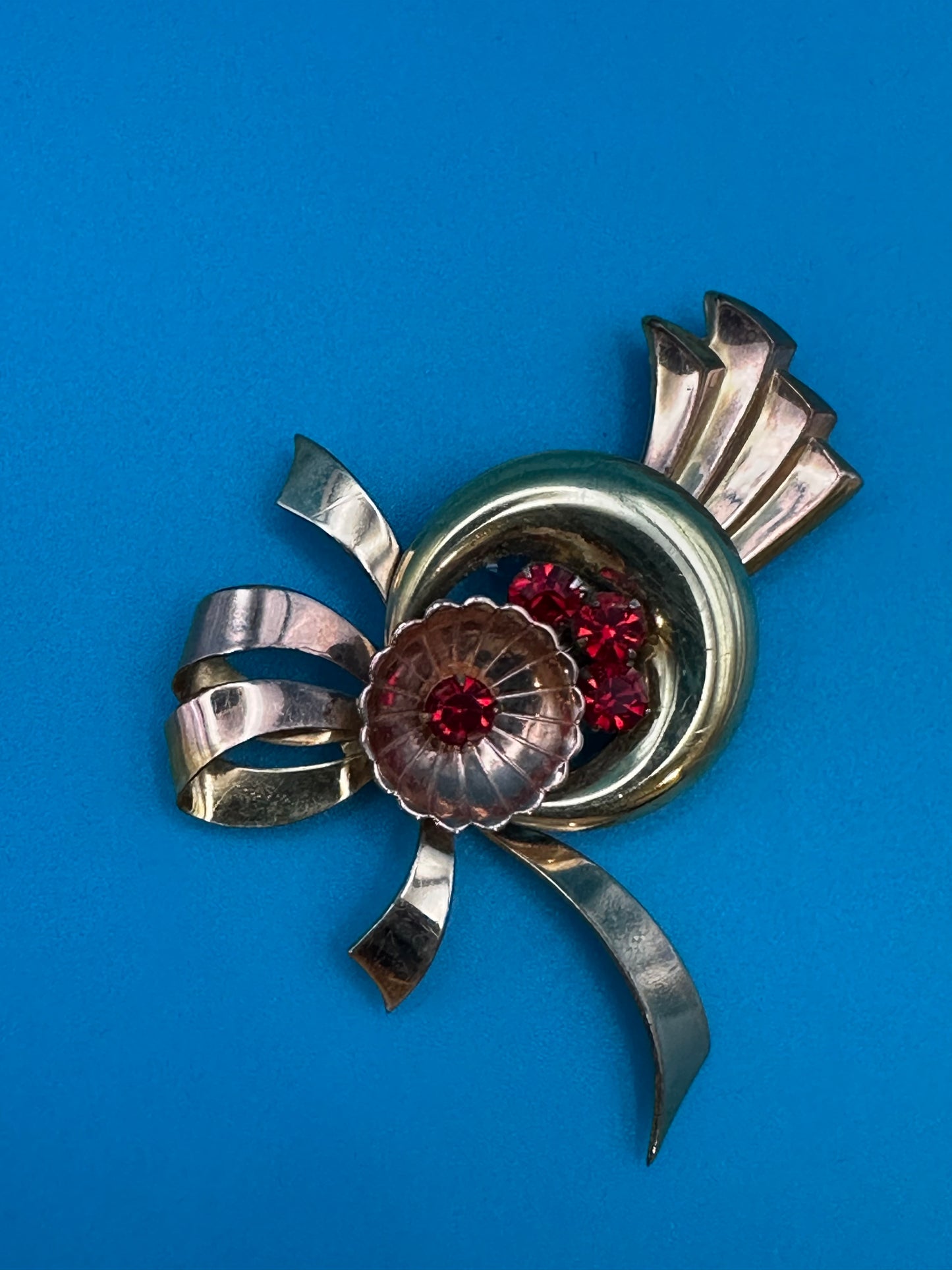 Vintage Harry Iskin flower brooch