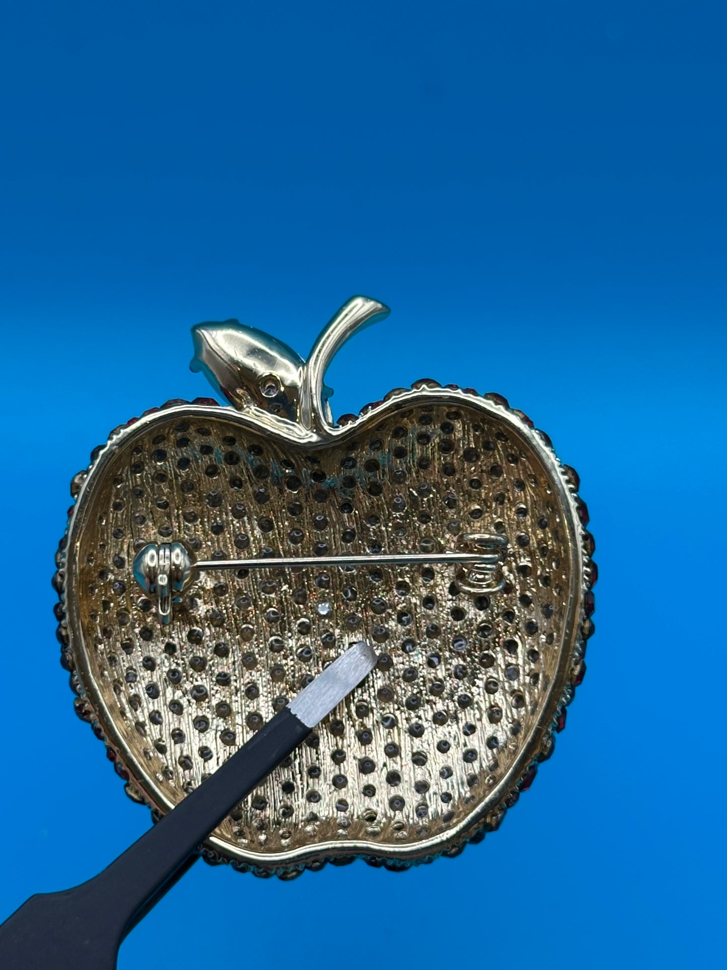 A lovely modern apple brooch