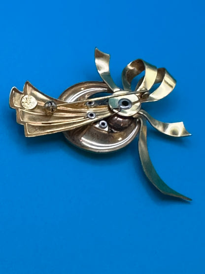 Vintage Harry Iskin flower brooch