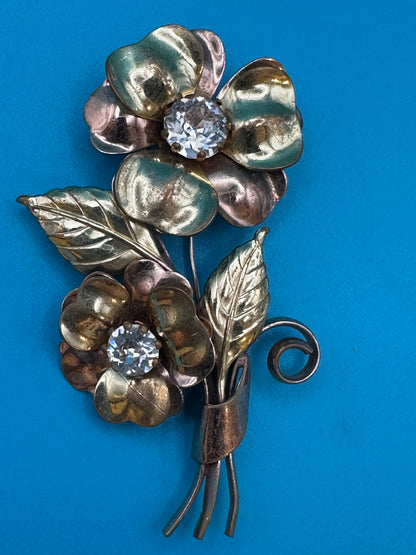 Vintage flower brooch