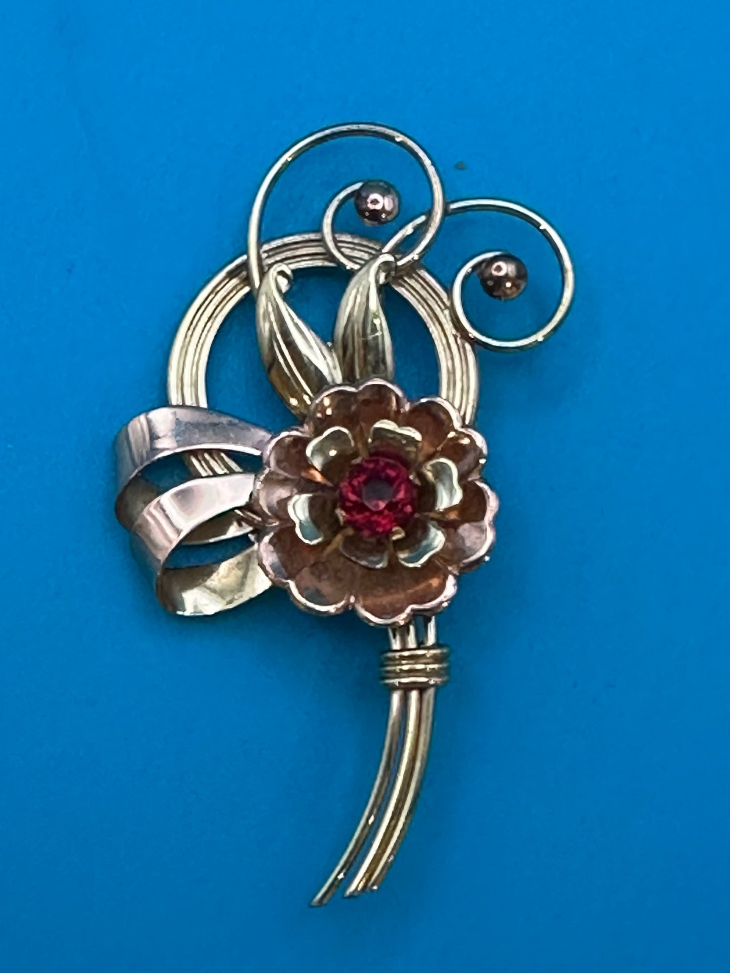 Vintage Harry Iskin flower brooch