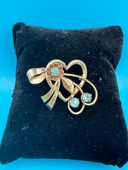Henry Iskin Vintage flower brooch